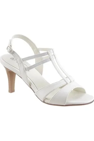 City Walk Sandalette, Sommerschuh, Abendschuh, Stilettoabsatz, in elegantem Look weiß 41 EU