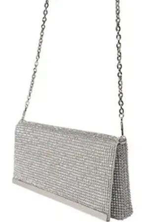 Mascara Clutch SOFT FOLD DIAMONDS (1-tlg) silberfarben