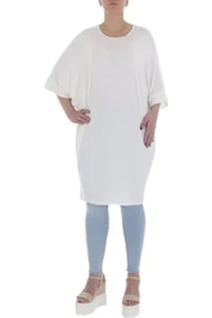 Ital-Design Tunikashirt Damen Freizeit (85915824) Top & Shirt in Weiß weiß S/M