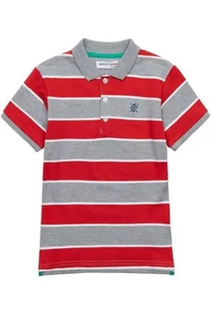Minoti Poloshirt Gestreiftes Poloshirt (1y-14y) rot 80-86cm