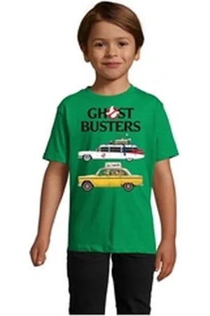 Blondie & Brownie T-Shirt Kinder Ghostbusters Cars Auto Geisterjäger Geister Film Ghost schwarz 8 Jahre (118/128)