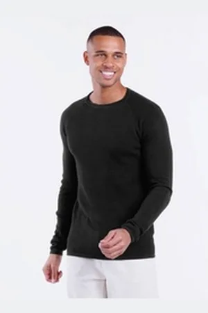 Key Largo Rundhalspullover MST THOMAS round neck (1-tlg) schwarz XL