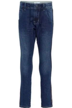 NAME IT 5-Pocket-Jeans Jungen Baggy Jeanshose Bund regulierbar blau 104