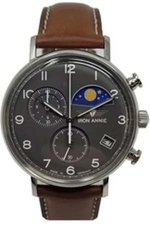 Iron Annie Chronograph Amazonas 41mm Made in Germany 5994-4, Amazonas 41mm Lederband Made in Germany 5994-4
