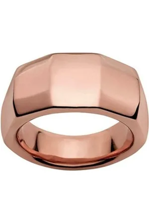 M&M Fingerring Ring Damen silber / gold breit (12mm) Pure Volume (1-tlg), deutsche Qualität, inkl. edles Schmucketui goldfarben 54