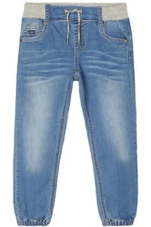 NAME IT 5-Pocket-Jeans Jungen Baggy Jeanshose mit Kordelzug blau 86