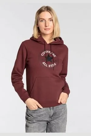 Converse Kapuzensweatshirt STANDARD FIT CENTER FRONT LARGE CHUCK Unisex rot S