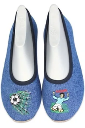 Beck Schläppchen Tor Gymnastikschuh (für schmale Füße, für Sport, Kita, Schule und Zuhause) mit rutschfester Gummi-Laufsohle blau 27 EU