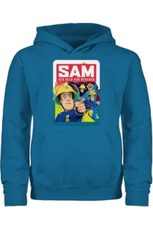Shirtracer Hoodie Sam der Held von nebenan Feuerwehrmann Sam Jungen blau 104 (3/4 Jahre)