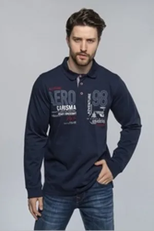 Carisma Poloshirt (1-tlg) Premium Langarmpolo blau L
