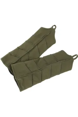 GURU-SHOP Strickhandschuhe Warme Handstulpen mit Overlock, Elfenstulpen -.. grün