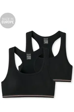 Schiesser Bustier Basic Kids (2-tlg) 0 schwarz 164