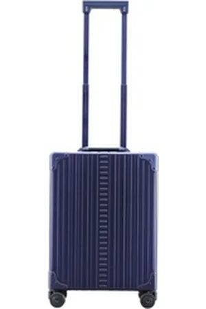 Aleon Handgepäck-Trolley Business, 4 Rollen, Aluminium blau