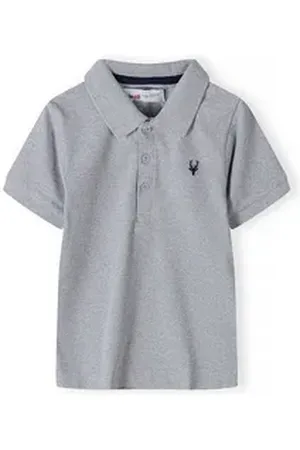 Minoti Poloshirt Kurzärmliges Polooberteil (1y-14y) grau 80-86cm