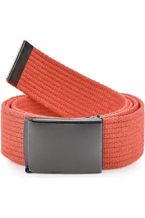 Ladeheid Stoffgürtel Herren Gürtel 130 cm x 4 cm P10 orange
