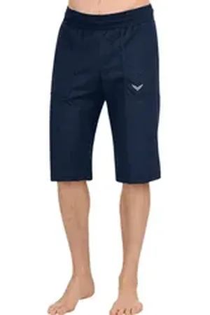 Trigema Jerseyhose Bermuda aus Single-Jersey (1-tlg) blau XXL