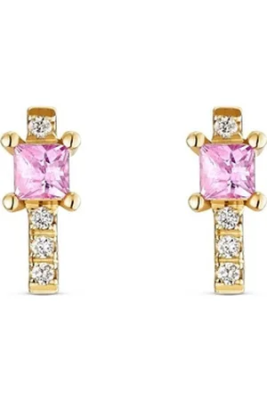 GUIA Paar Ohrstecker Damen-Ohrstecker 585er Gelbgold 8 Diamant gelb