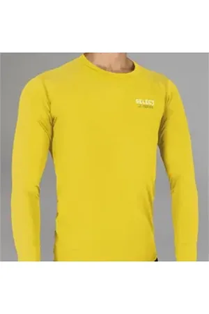 Select Thermounterhemd Kompressionsshirt langarm Kinder gelb 164