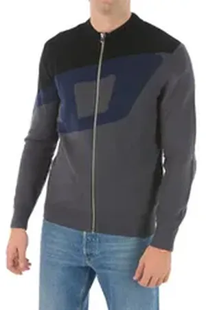 Diesel Cardigan "K-ZACK OPEN MAGLIA" Herren Cardigan Strickjacke grau L