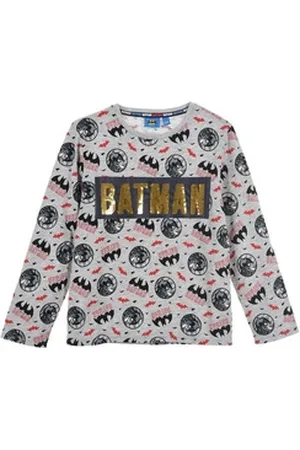 Sun City Batman Langarmshirt Kinder Jungen langarm-Shirt Oberteil grau 104