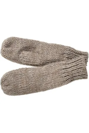 Seeberger Strickhandschuhe Strickfäustlinge mit Fleecefutter 17952-0 braun