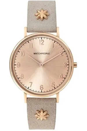 Watchpeople Quarzuhr Jewels Flower WP 066-01, flach, easy release Band