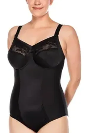 ulla Dessous Body Body mit Blende Ella (Stück, 1-tlg) formendes Vorderfutter schwarz 80H