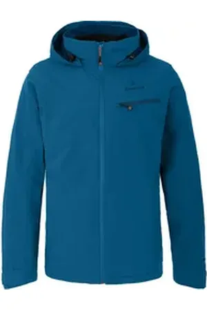 Bergson Regenjacke TALLMOS Herren Regenjacke, Netzfutter, 20000 mm Wassersäule, Langgrößen, Saph blau lang | 102