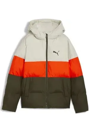 PUMA Winterjacke POLY HOODED PUFFER JACKET grün 140