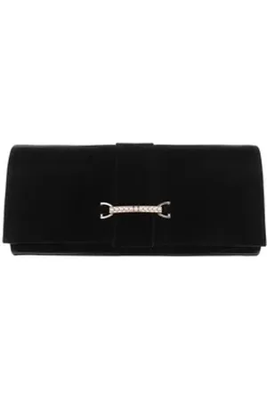 Ital-Design Schultertasche Kleine, Damentasche clutch schultertasche mit strass in Schwarz schwarz