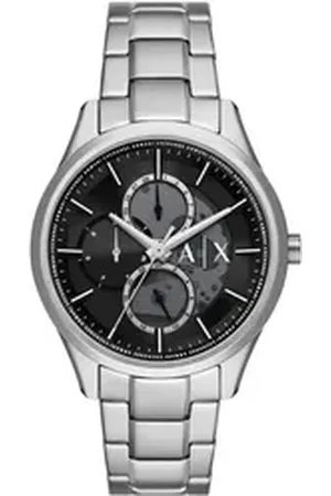 Giorgio Armani ARMANI EXCHANGE Multifunktionsuhr AX1873, Armbanduhr, Herrenuhr, Edelstahlarmband, analog, Tag, Wochentag silberfarben