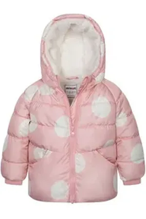 Minoti Winterjacke Pufferjacke mit Punkten (3m-3y) rosa 62-68cm