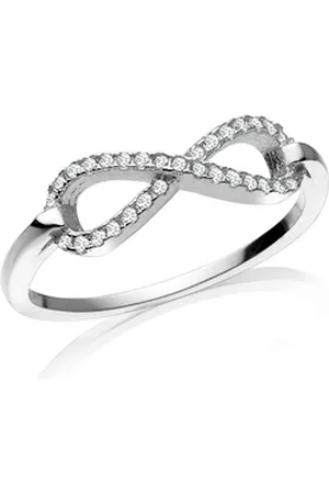 Karisma Fingerring Damen Sterling Silber 925 rhodiniert Ring Infinity, Unendlichkeit Zirkonia - 54 (17.2)