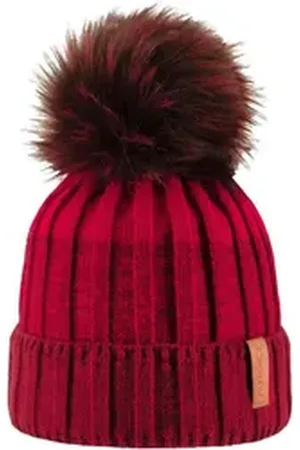 Parforce Strickmütze Damen Bommelmütze rot