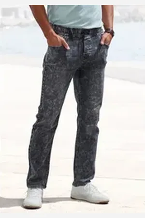 Buffalo Schlupfjeans elastische Joggpants, moonwashed schwarz L (52/54)