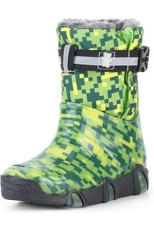 Ladeheid Kinder Mädchen Jungen Schneestiefel Gummistiefel gefüttert LAZT008 Gummistiefel grün 27/28