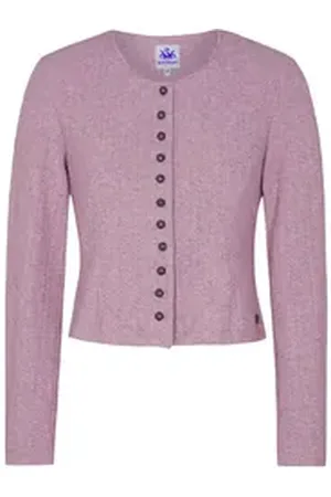 SPIETH & WENSKY Trachtenstrickjacke Dietzing-Strickjacke -0 Dietzing Damen Strickjacke Janker Trachten jacke rot 44/2XL