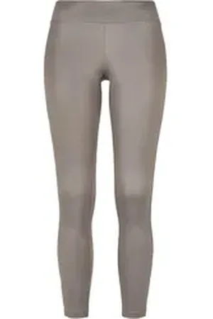 Urban classics Leggings Damen Ladies Synthetic Leather Leggings (1-tlg) grau 3XL