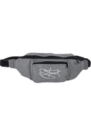 2Stoned Bauchtasche Hüfttasche Retro mit Stick Classic Logo für Erwachsene und Kinder, mit abgesetzter Fronttasche grau