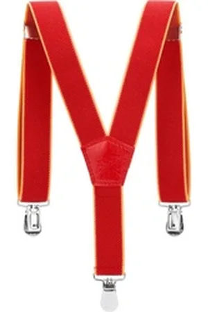 Ladeheid Hosenträger Kinder Hosenträger 60 cm x 2,5 cm S2 (1-St) rot