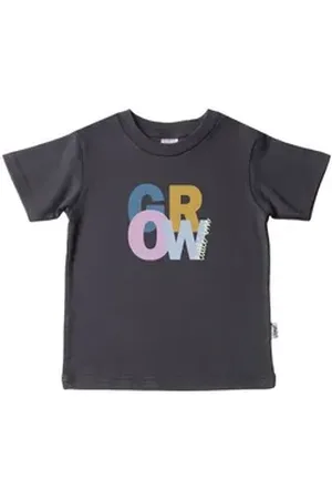 LILIPUT T-Shirt Grow mit buntem Frontprint grau 110/116