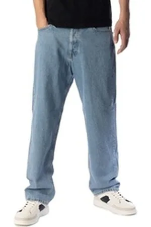 JACK & JONES Loose-fit-Jeans Loose Fit Jeans Eddie blau W32