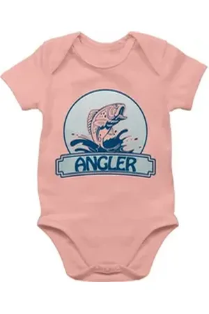 Shirtracer Shirtbody Angler Button Sport & Bewegung Baby rosa 18/24 Monate