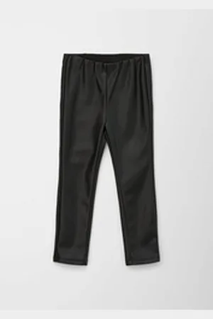 QS by s.Oliver Leggings Leggings aus Lederimitat schwarz 116