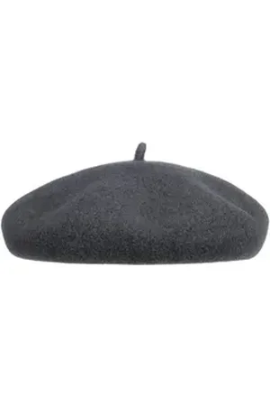 Barascon Baskenmütze (1-St) Wollbaske mit Futter, Made in the EU grau 57 cm