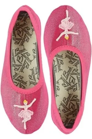 Beck Schläppchen Ballerina Gymnastikschuh (ein Mädchentraum, für Tanz, Sport und Zuhause) mit rutschfester Gummi-Laufsohle rosa 25 EU