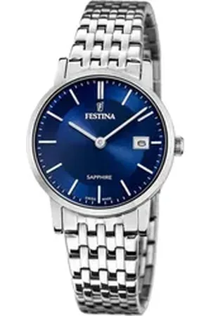 Festina Quarzuhr Damenuhr Edelstahl silber, (Analoguhr), Damen Armbanduhr rund, Edelstahlarmband silber, Elegant silberfarben