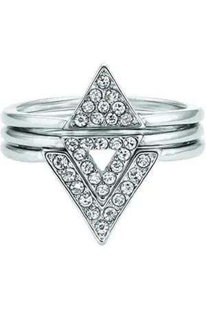 Buckley London Fingerring grau|silberfarben 018 (57,0)