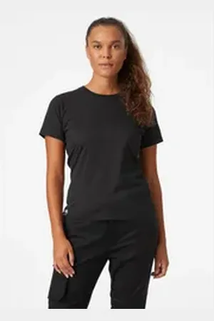 Helly Hansen T-Shirt NAVY W MANCHESTER (1-tlg) frauenspezifische Passform schwarz XS