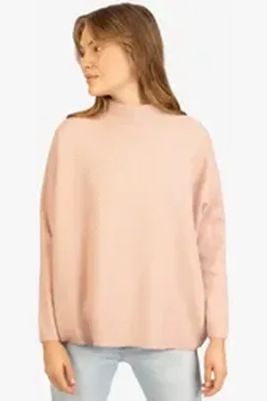 Kraimod Rollkragenpullover mit Kaschmir-Anteil beige|rosa L